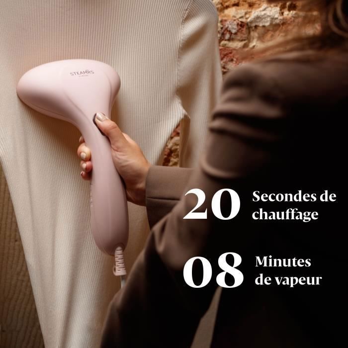 STEAMRS - Krachtige luxe kledingstomer - Handmatige kledingstomer - Roze