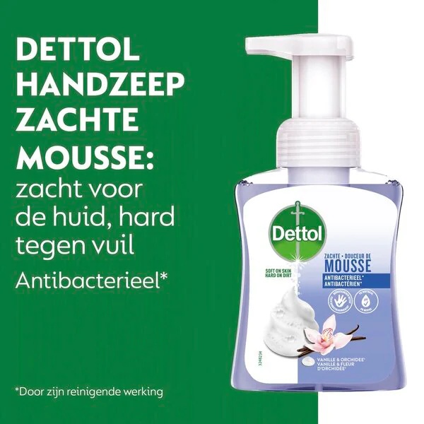 Dettol Orhideja i Vanilija Soft Mousse Antibakterijski sapun za ruke 250ml