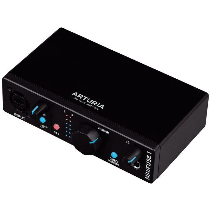 Arturia MiniFuse 1 Black Carte son