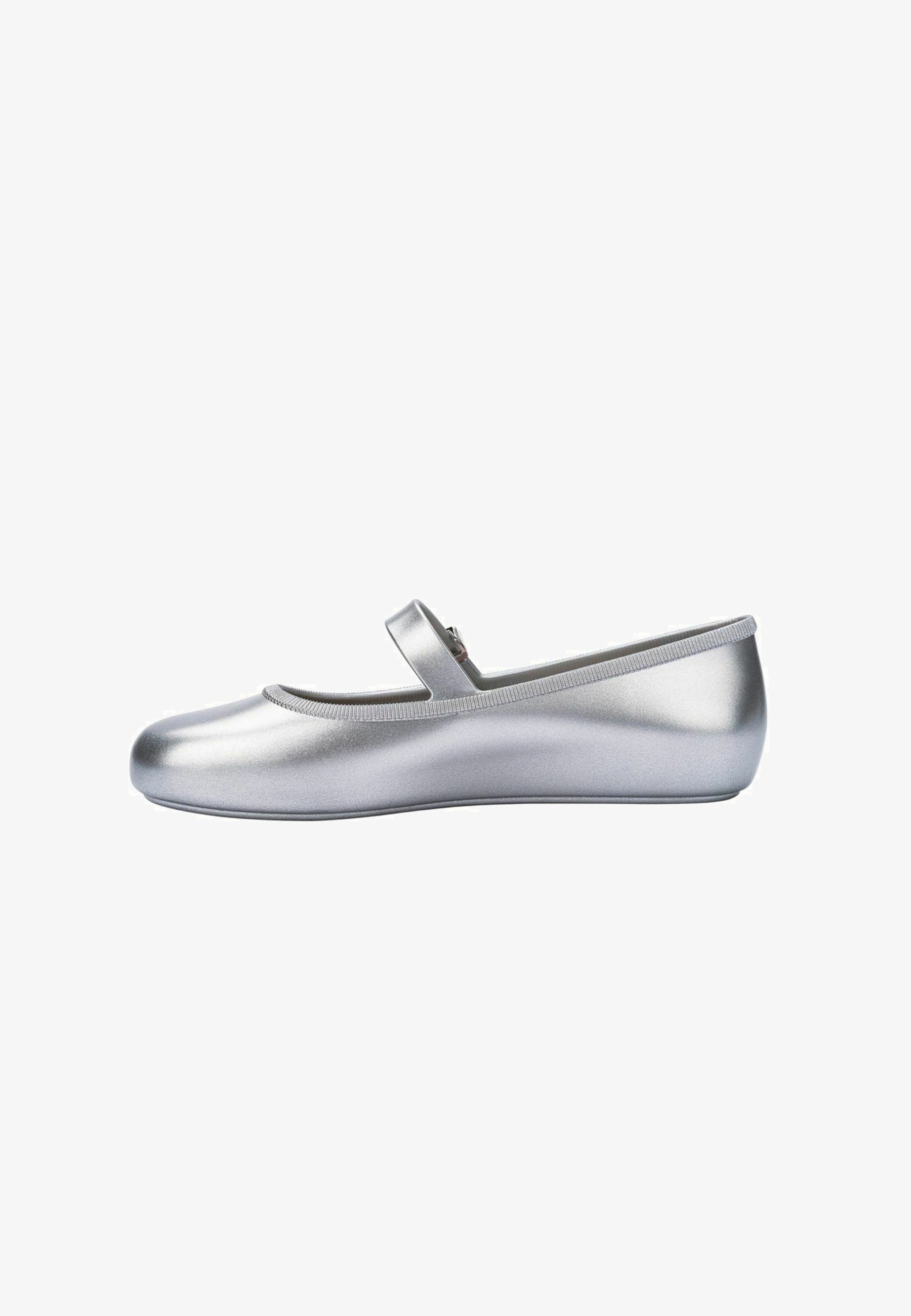 Melissa SOFT - Ballerina's met enkelbandje - zilver