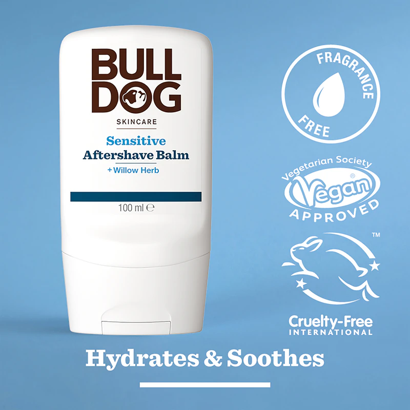 Bálsamo pós-barba Bulldog Sensitive com Aloe Vera