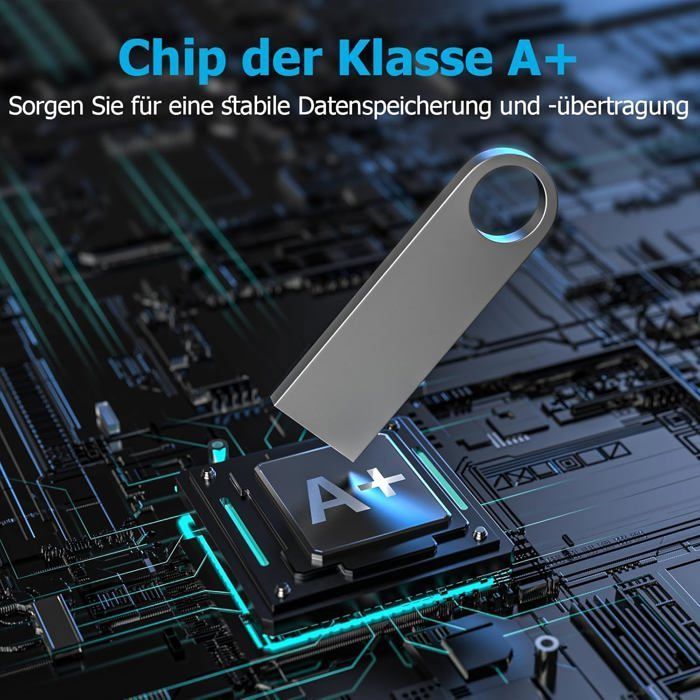 Pen drive TECHTA USB 2.0 - PRETO - 256 GB - Disco de memória giratório