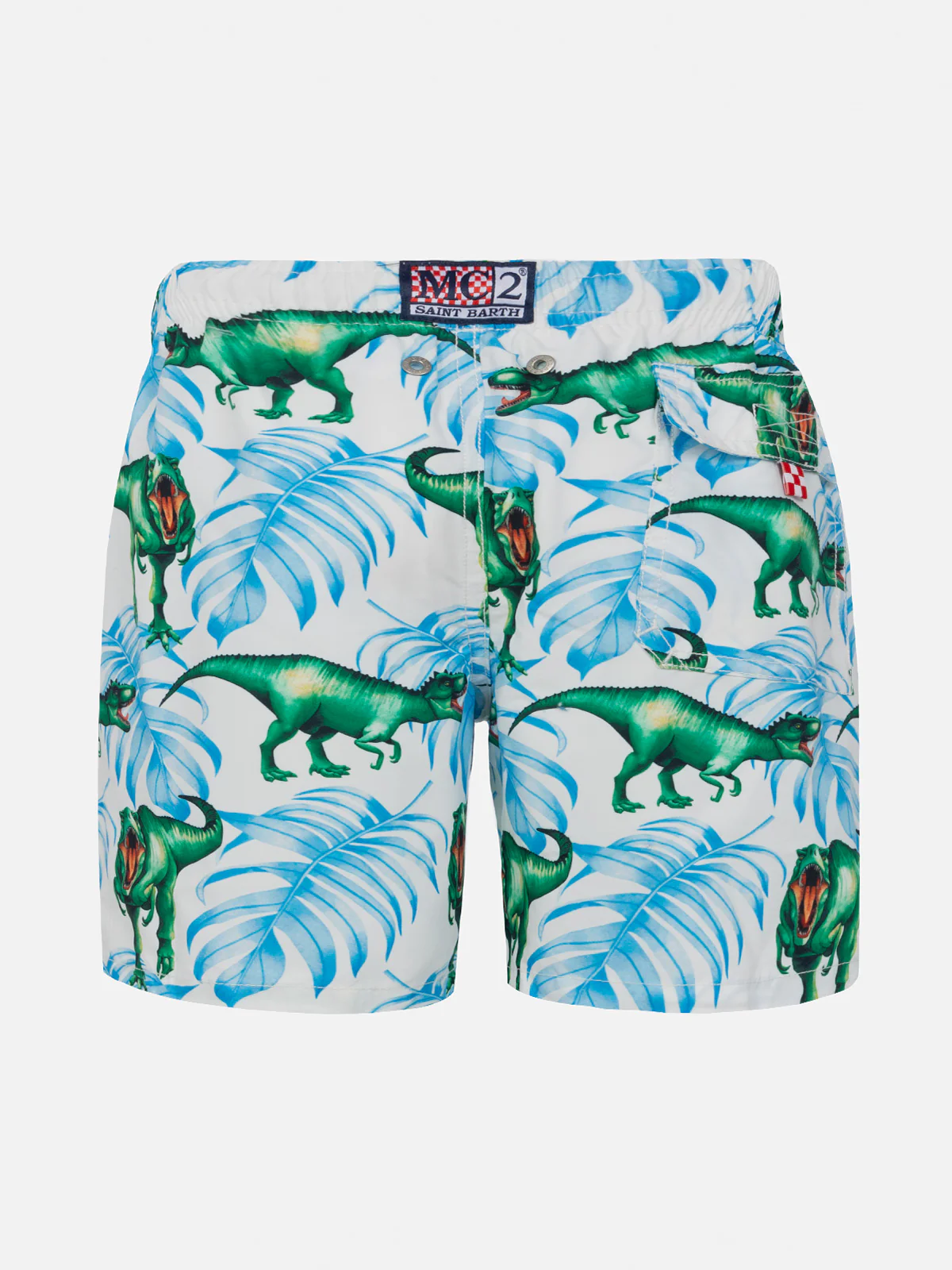 Zwempak voor jongens met T-Rex-print