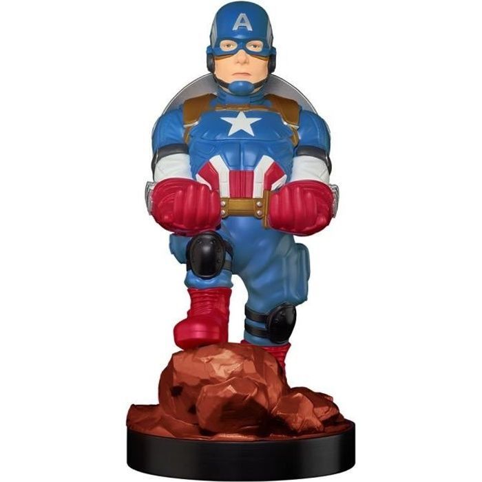 Captain America Figurine - Controller and Smartphone Stand & Charger - Exquisite Gaming