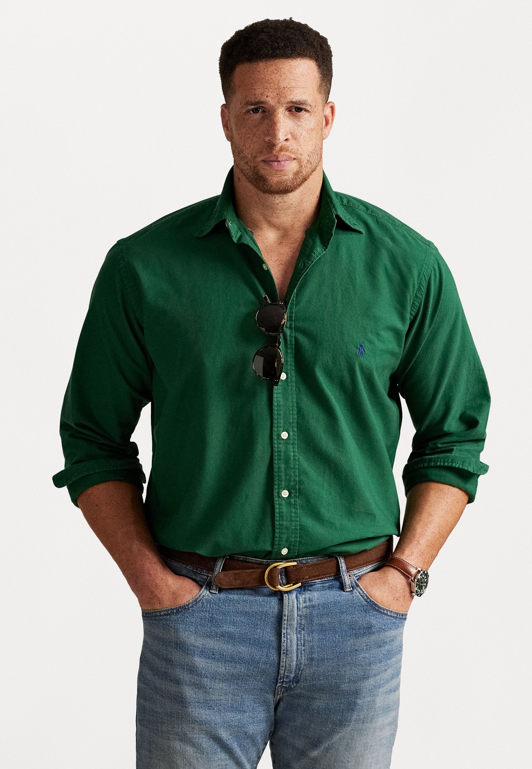 POLO RALPH LAUREN OXFORD SHIRT - Košile - black/white