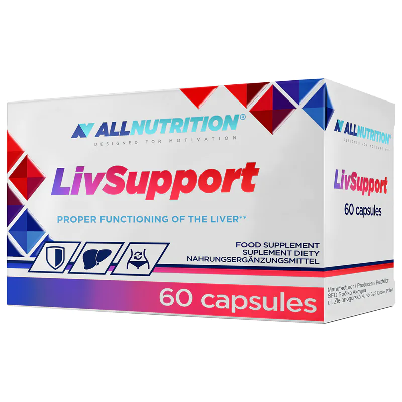 Allnutrition Livsupport, Preparat wspomagający pracę wątroby, Kapsułki