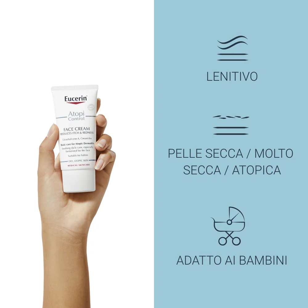 EUCERIN Eucerin AtopiControl nega za obraz 50 ml atopijski dermatitis
