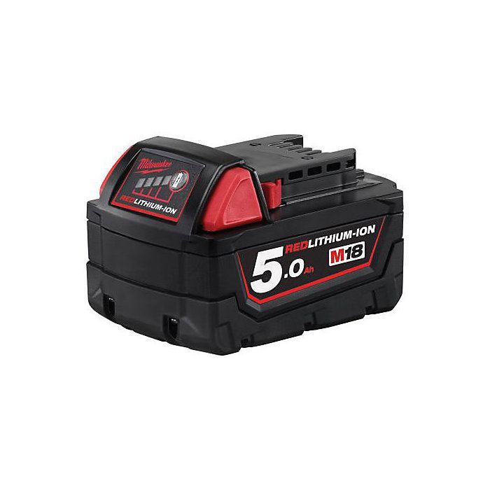Milwaukee M18 B5 18V 5Ah RED LITHIUM Li-ion Battery - 2.5x Longer Runtime