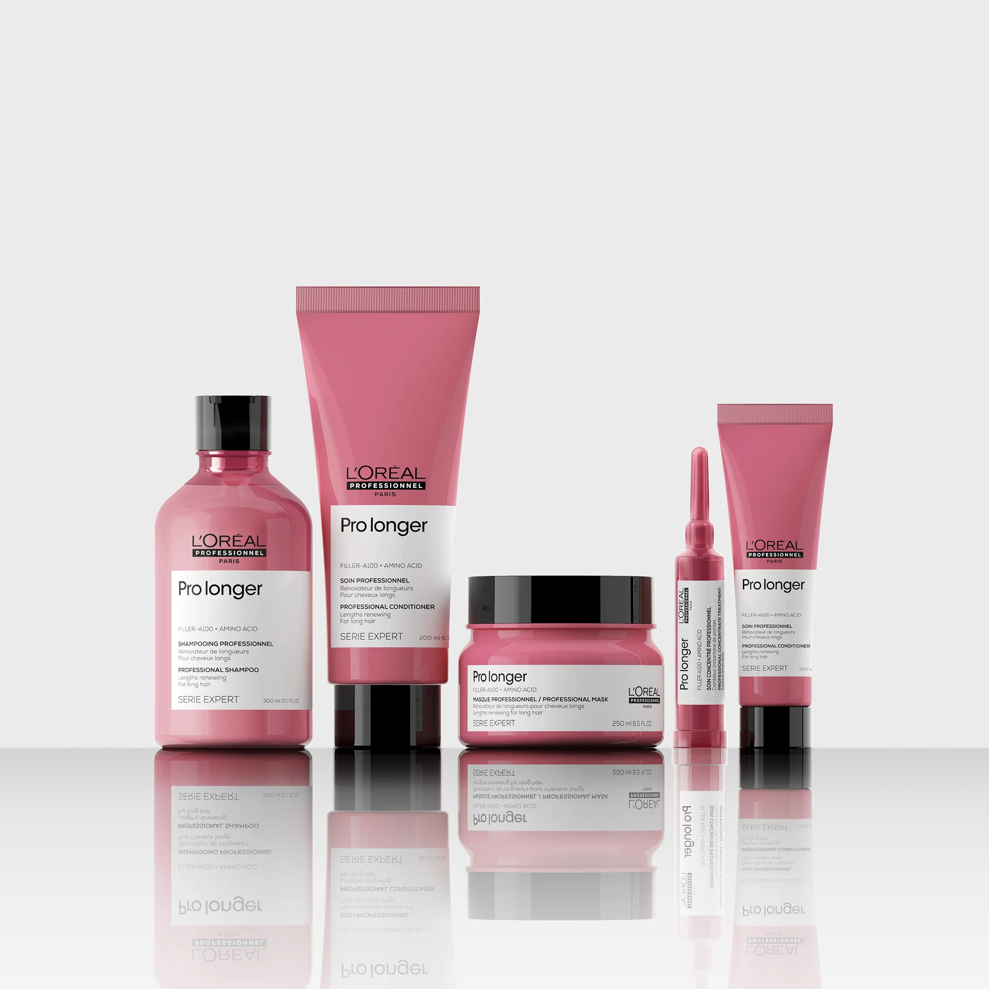 SERIE EXPERT New Pro Longer Mask - Maschera Rinforzante Capelli, Maschera Ricostruttiva Capelli