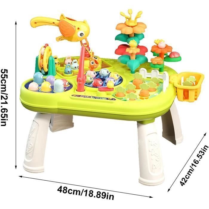 Giocattolo - MEGAWISE - Tavolo attività per bambini 12 in 1 - Materiale ABS - Dai 12 mesi in su - Unisex