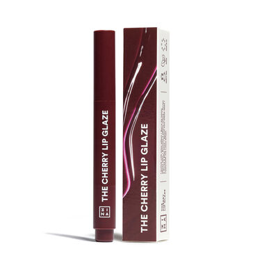 3INA The Cherry Lip Glaze Brillo de labios, brillo de labios con efecto látex, alta cobertura, 1 unidad.