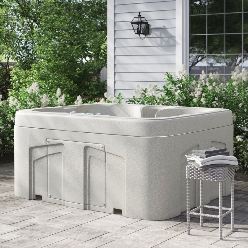 Lifesmart Spas LS100 4-Personen-Whirlpool mit 13 Düsen, rechteckig, anschlussfertig