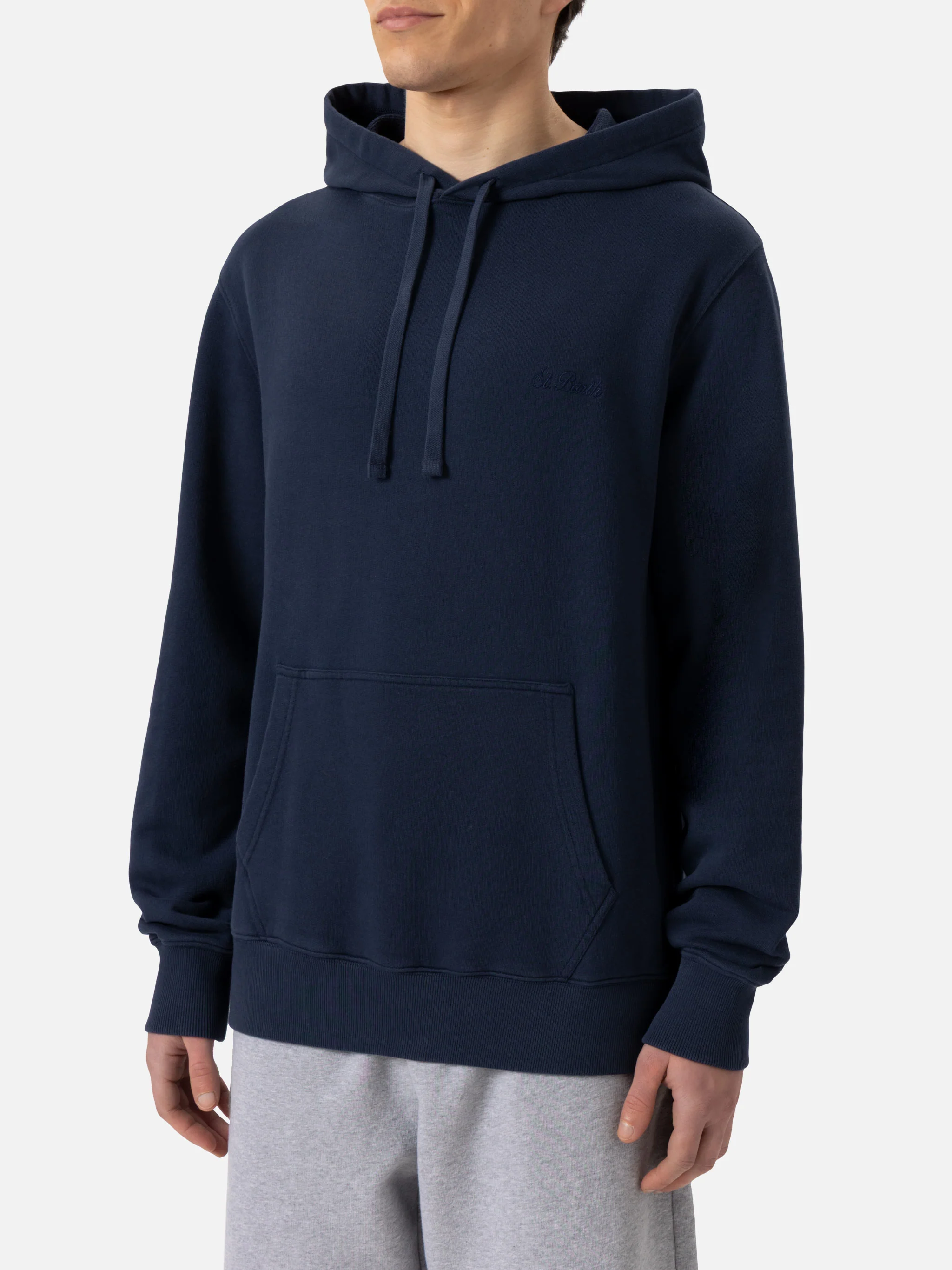 Manhattan katoenen hoodie met St. Barth-borduurwerk