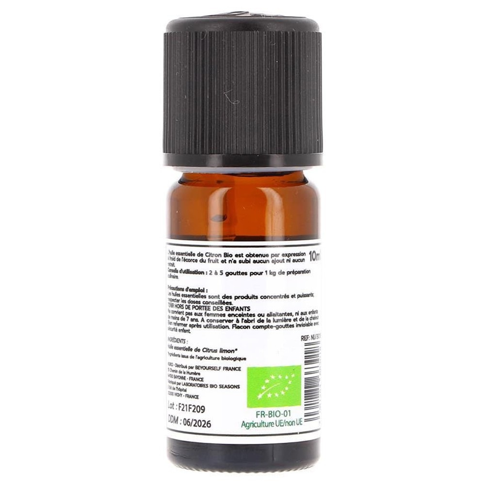 NIJIKO Huile Essentielle de Citron Bio