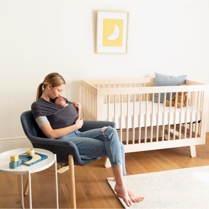 Echarpe de portage Aura - ERGOBABY - Gris foncé étoilé - Naissance - Adulte - Femme