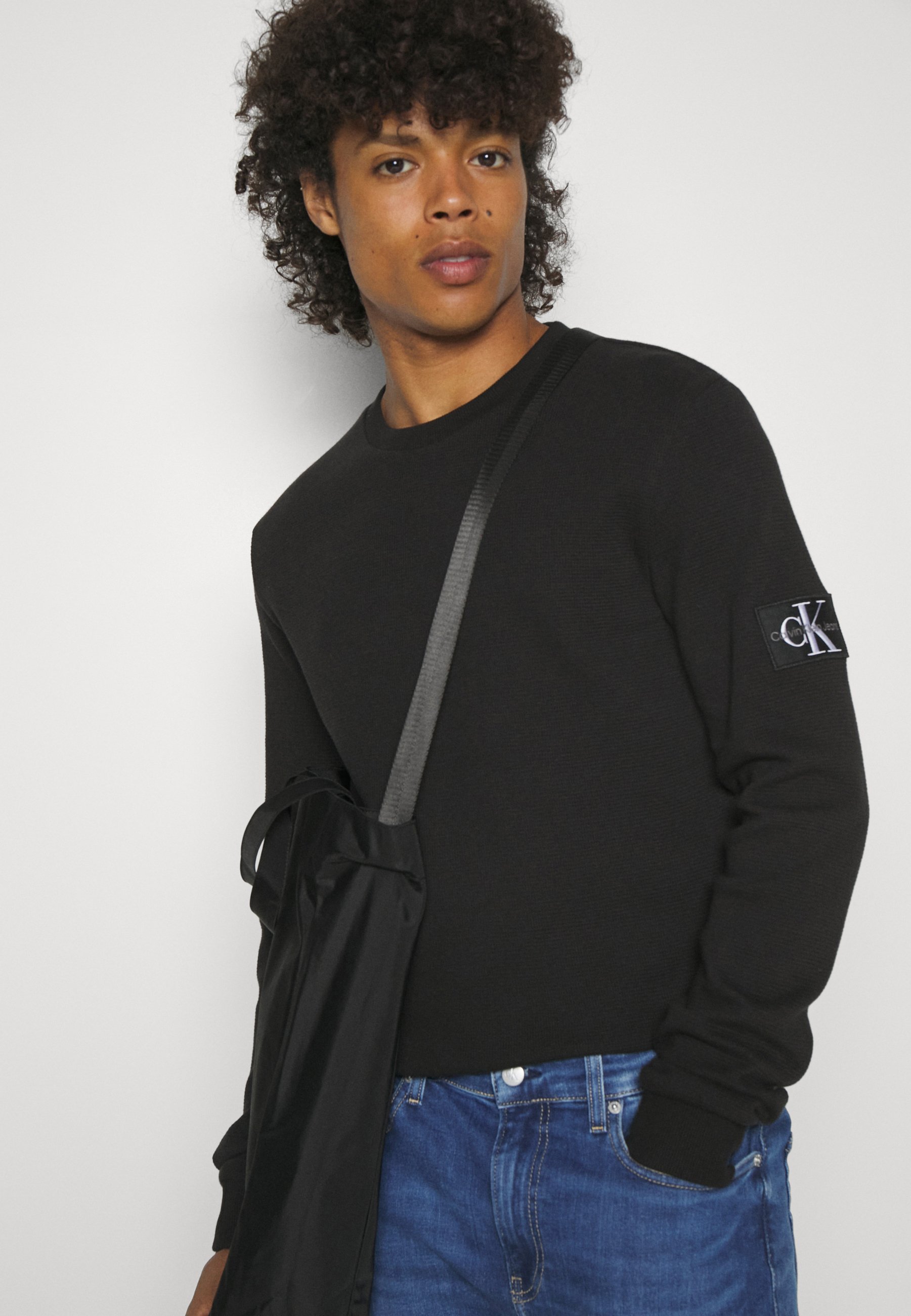 Calvin Klein Jeans SLIM TAPER - Jeans slim fit - denim scuro