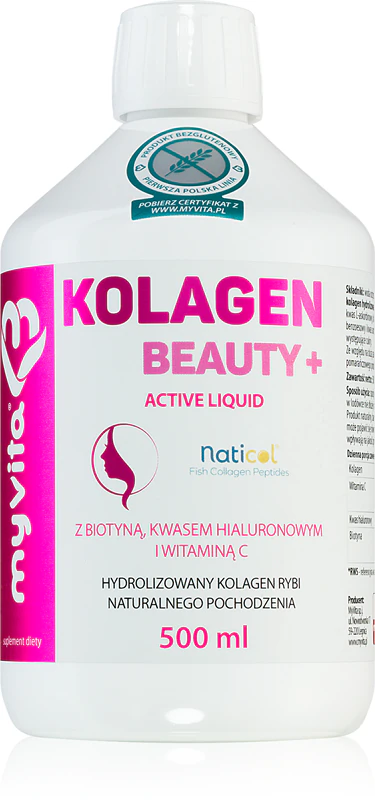 MyVita Collagen Beauty, suplemento alimentar para cabelos, pele e unhas saudáveis, proporciona uma beleza excepcional.