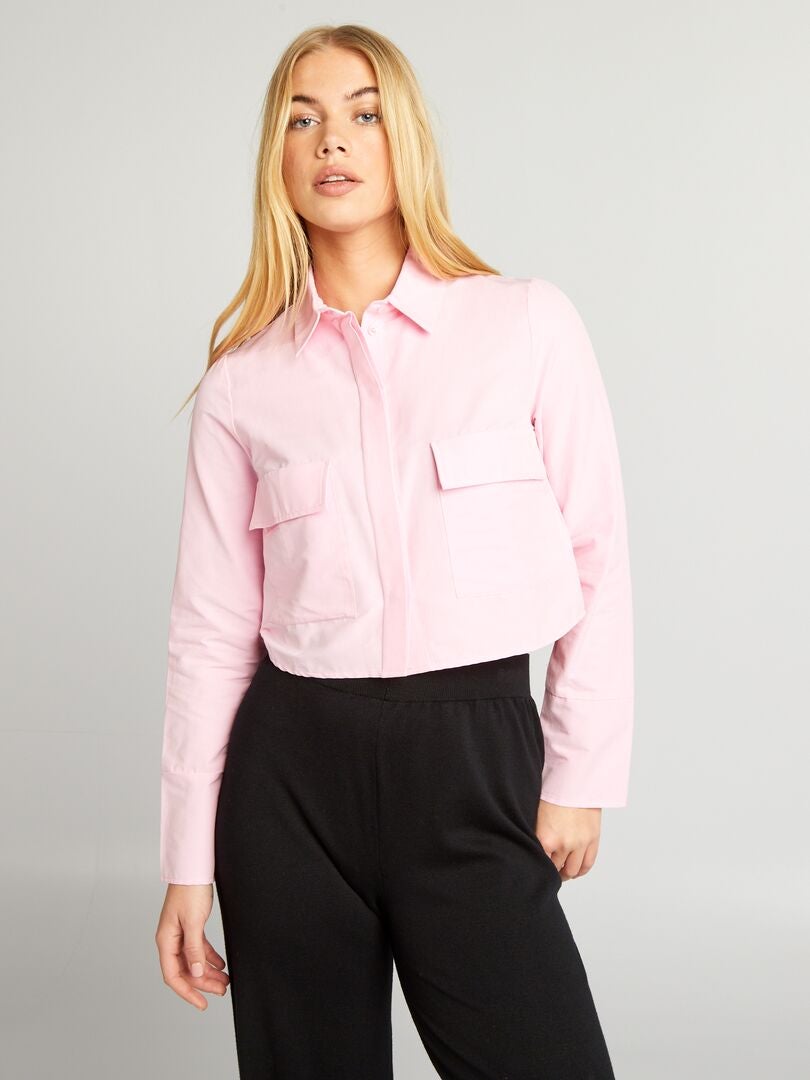 Korte top - ROZE
