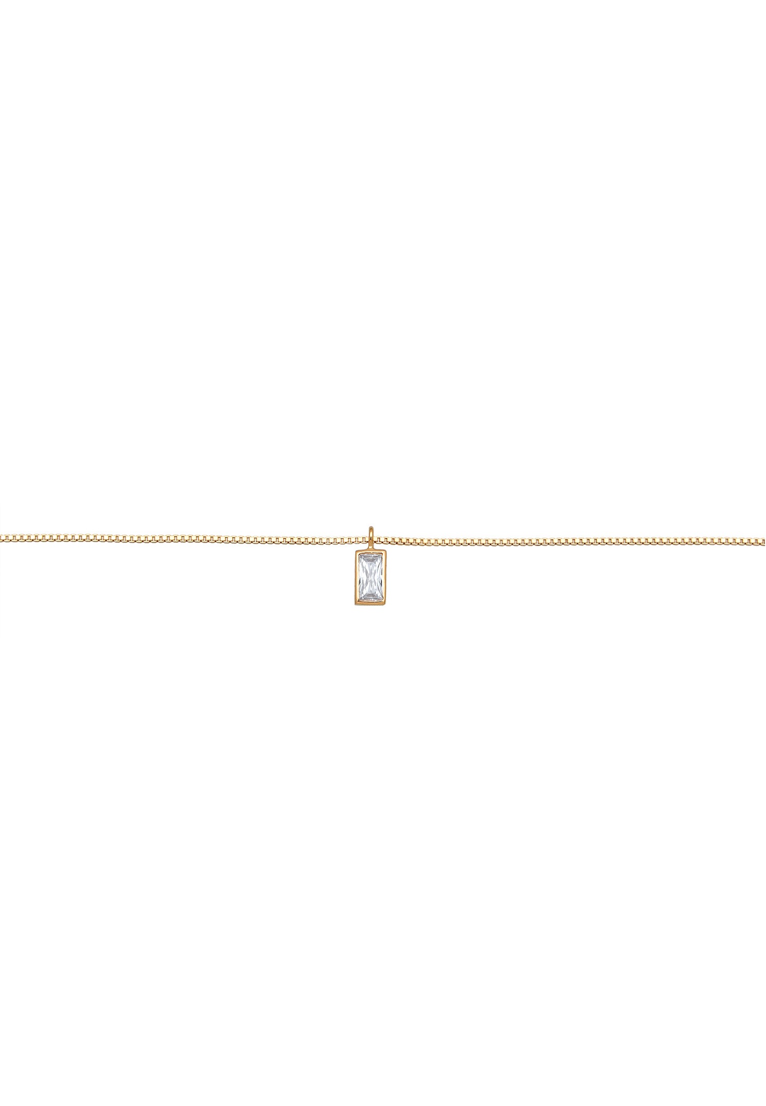 Elli Femmes Pendentif Solitaire Basique avec Zirconium en argent sterling 925 plaqué or