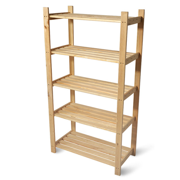 Regał magazynowy r5 drewniany do spiżarni półki sosna 62cm
