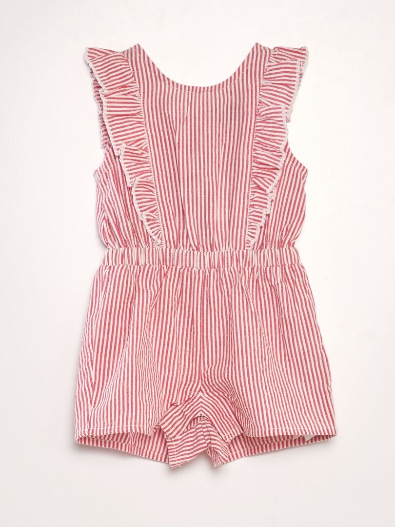 Korte jumpsuit - ROOD