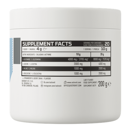 OstroVit BCAA + Glutamin