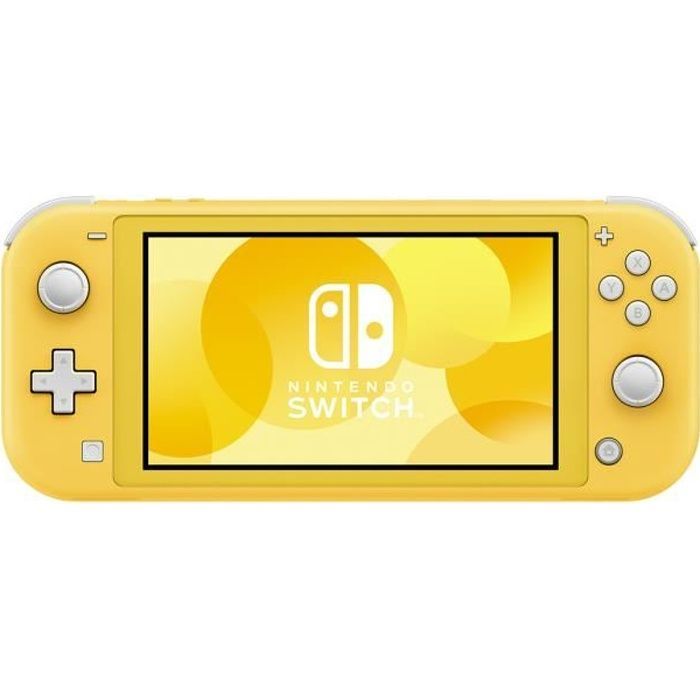 Console portable - NINTENDO - Switch Lite - Jaune - 32 Go - Chargeur US d'origine
