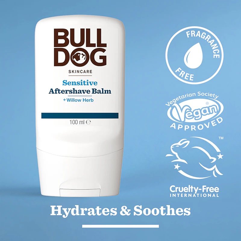 Bulldog Sensitive pēcskūšanās balzams ar alveju