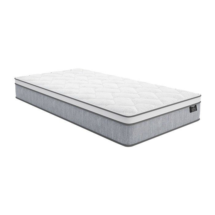 Base de cama y colchón de muelles ensacados DREAMEA SERENITE de 22 cm de grosor - 90x190 cm