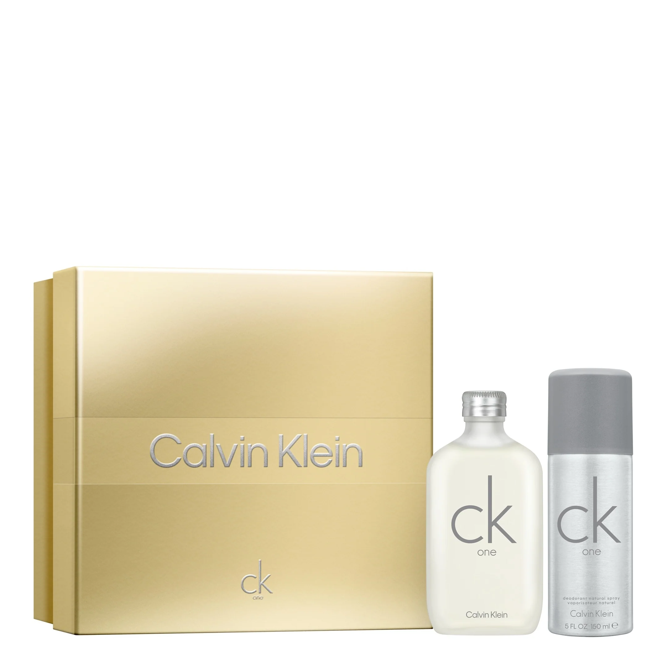 Ck One COFANETTO REGALO CK One Eau de Toilette + Deodorante Spray - Cofanetti profumo unisex, Cofanetto Profumo Donna, Cofanetto Profumo Uomo, Eau de Toilette Unisex, Eau de Toilette