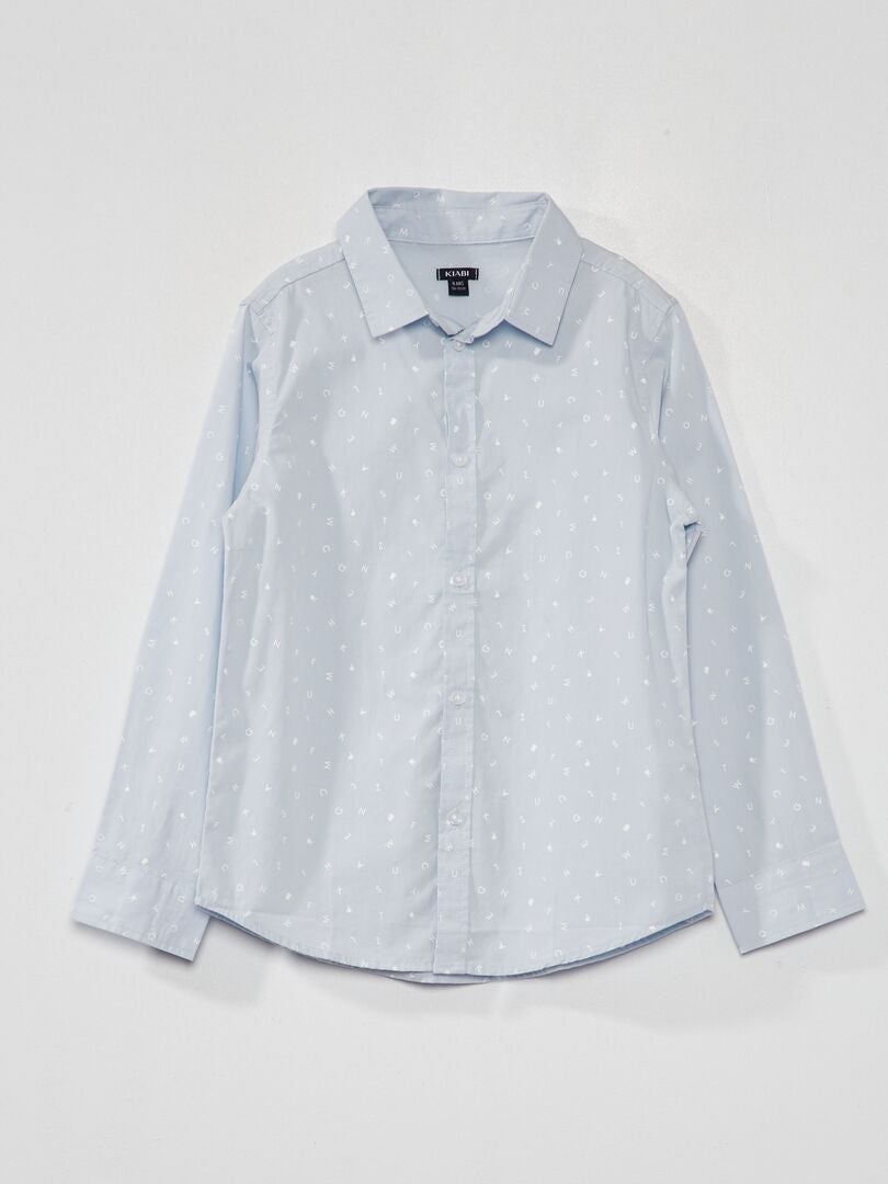 Camisa de popelina - AZUL