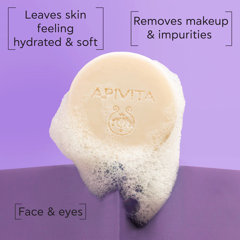 Apivita Cleansing Solid Foamy Cleanser je hydratačné čistiace tuhé mydlo.