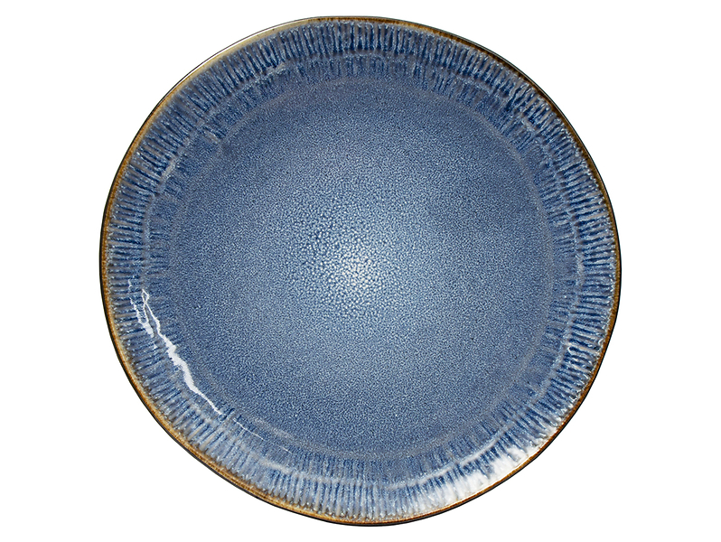Talerz obiadowy Black Blue Jeans ceramiczny niebieski