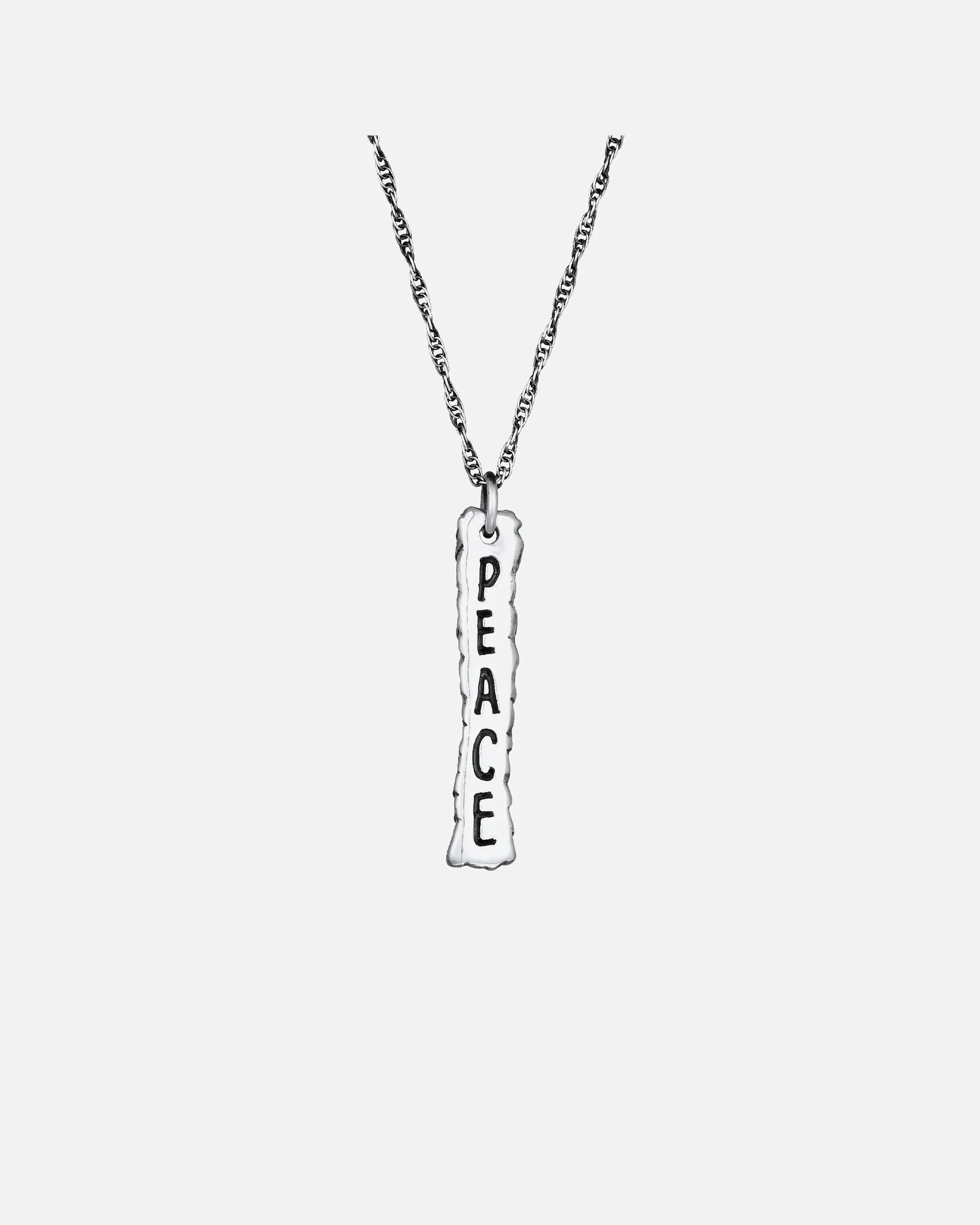 KUZZOI Hommes Pendentif bâton de paix en argent sterling 925