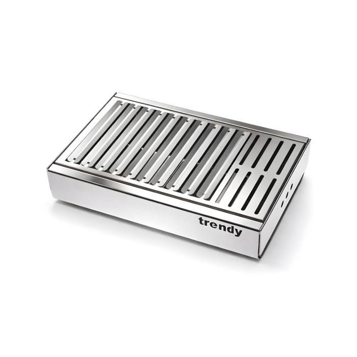 Barbecue a carbone portatile compatto e di tendenza in acciaio inox, DON HIERRO.