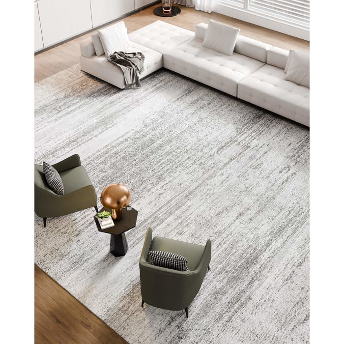 Tapis Salon, 3 x 4,3 m-VEVOR-Grand Tapis Chambre Lavable et Antidérapant-Poils Courts et Denses-Résistant aux Griffures Animaux