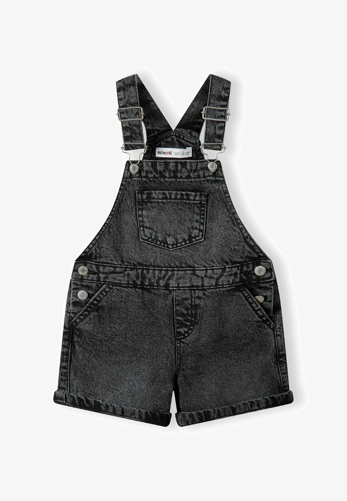 MINOTI KORTE OVERALLS - Tuinbroek - zwarte denim