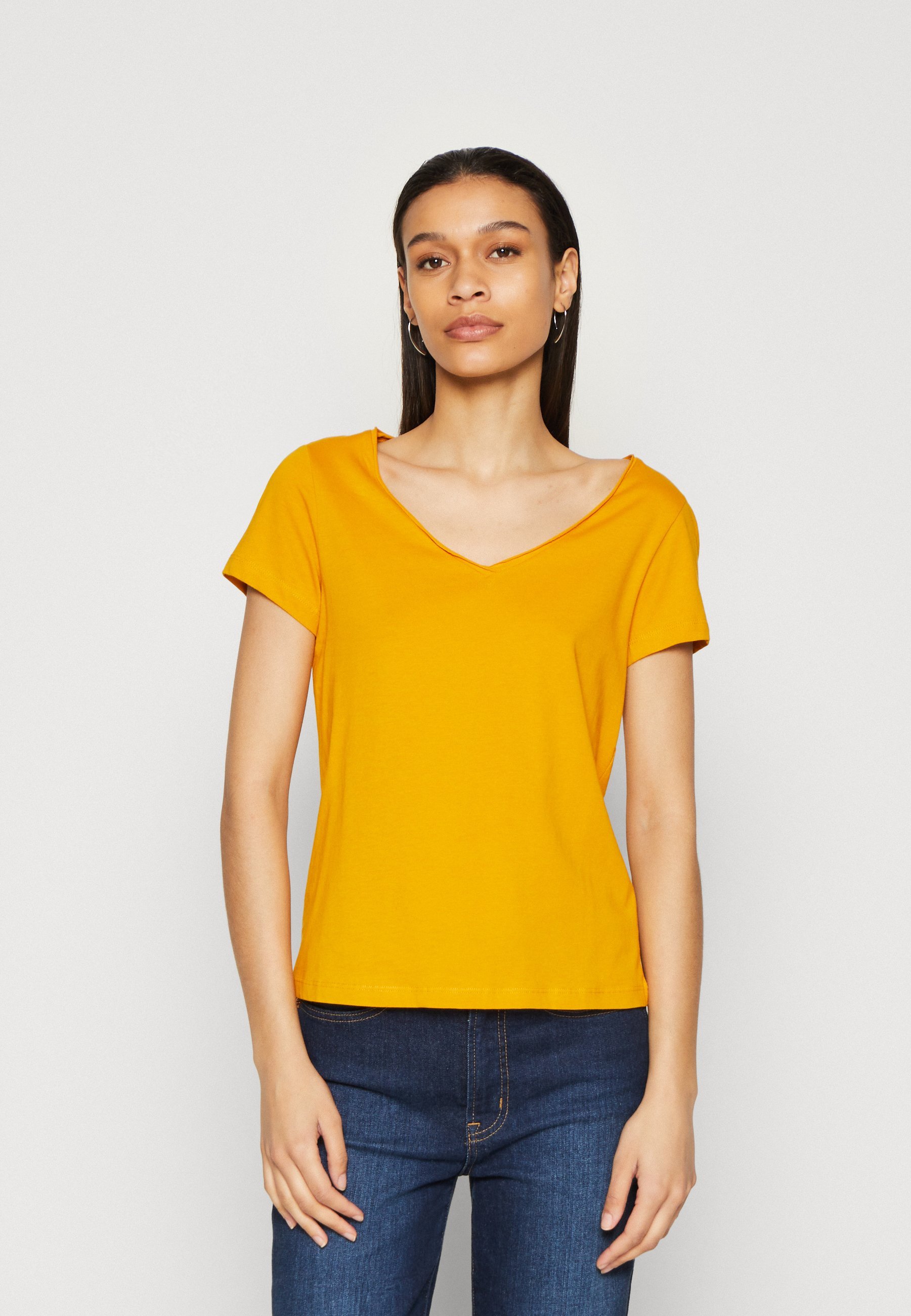 Anna Field - Confezione da 3 magliette basic - giallo scuro/viola/bianco
