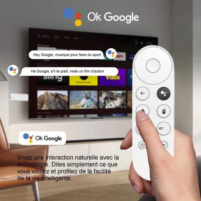 CAJA MULTIMEDIA - AIMIUVEI - Android TV Box - 4K UHD - Wi-Fi 6 - Asistente de Google integrado