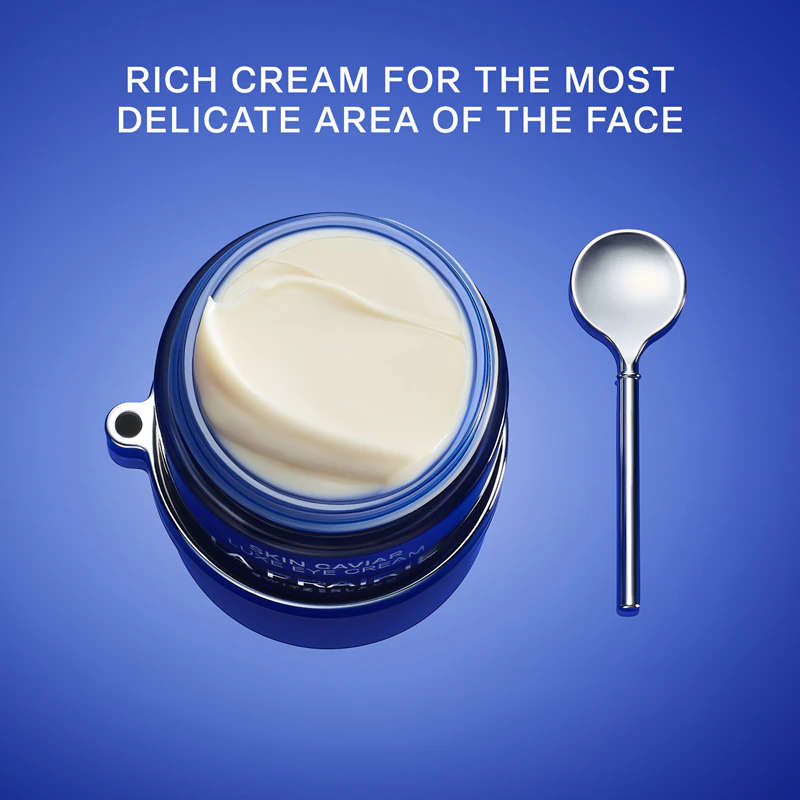 Creme para olhos La Prairie Skin Caviar Luxe, creme suavizante para a área dos olhos.