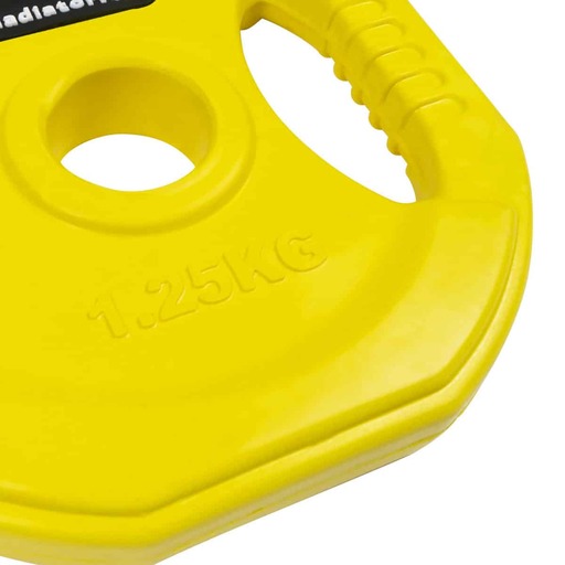  Gladiatorfit Pumpengewichtscheibe mit Gummibeschichtung und Griffen Ø 31 mm