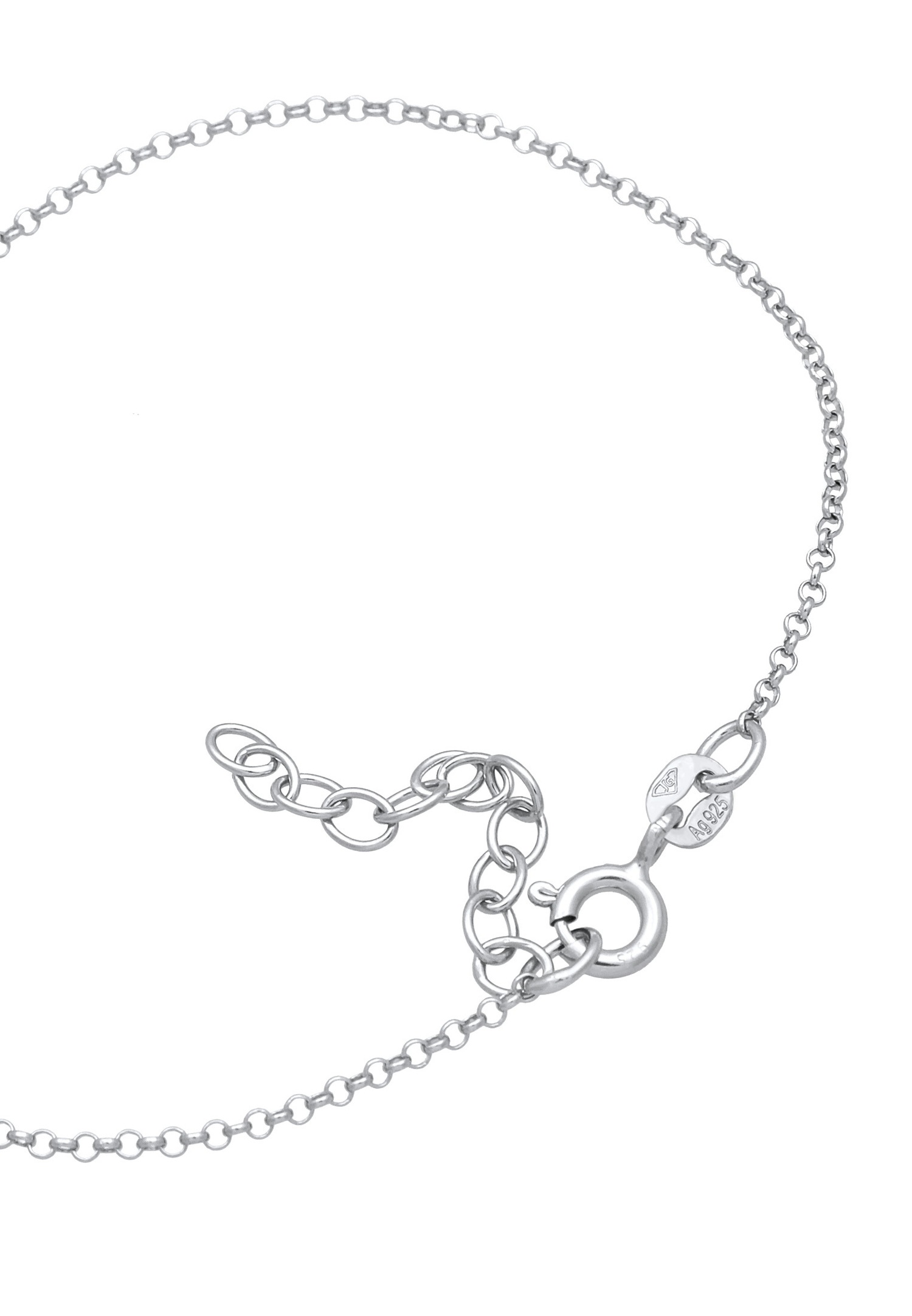 Elli Femmes chaîne à main symbole l'infini en argent sterling 925 plaqué or