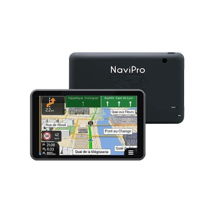GPS Camping Car 7 Pouces NaviPro Active, Ventouse Aimanté, Europe + Maroc, Russie, Turquie, Aires De Camping - Mise A Jour Gratuite