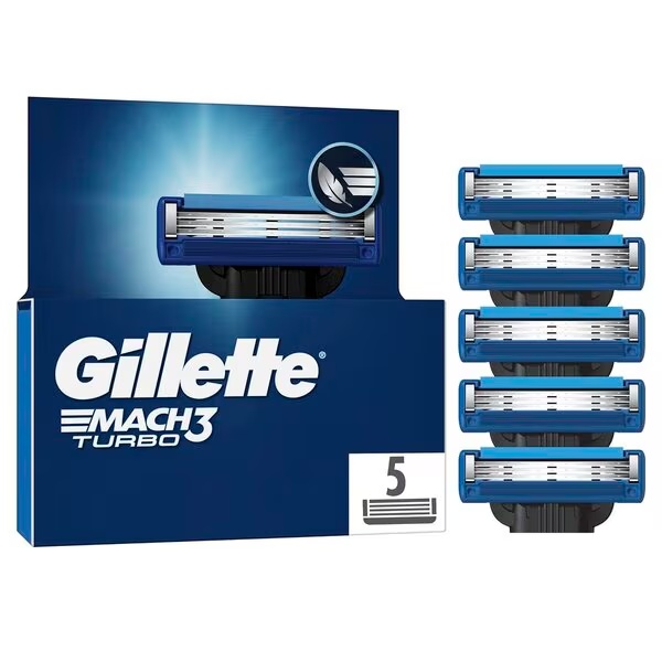 Gillette Mach3 Turbo oštrice za brijanje<br>5 komada