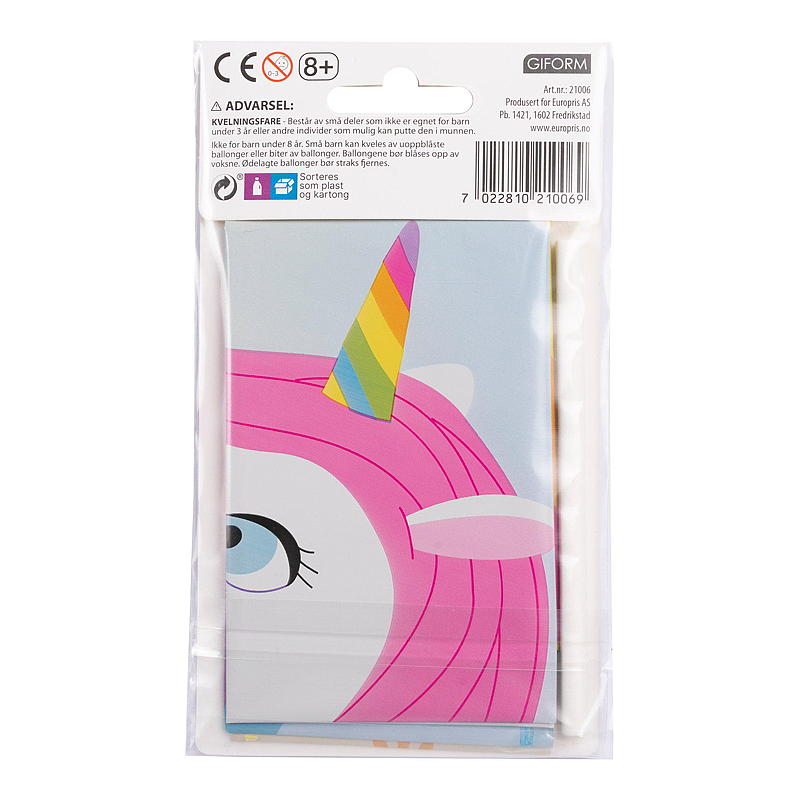 Giform Folieballon 45 cm Enhjørning