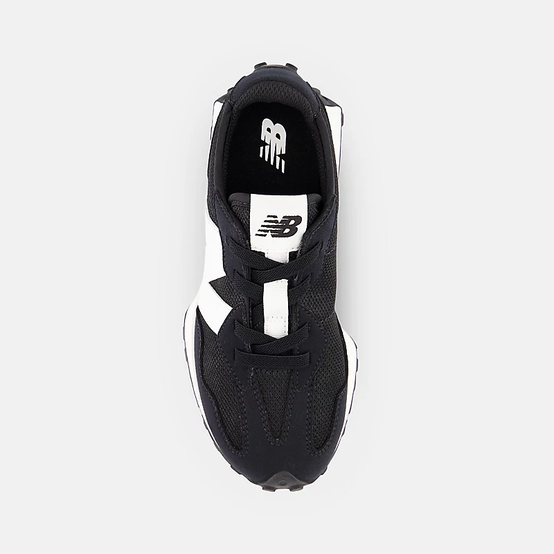 Kids 327 Bungee Lace – Schwarz mit Weiß