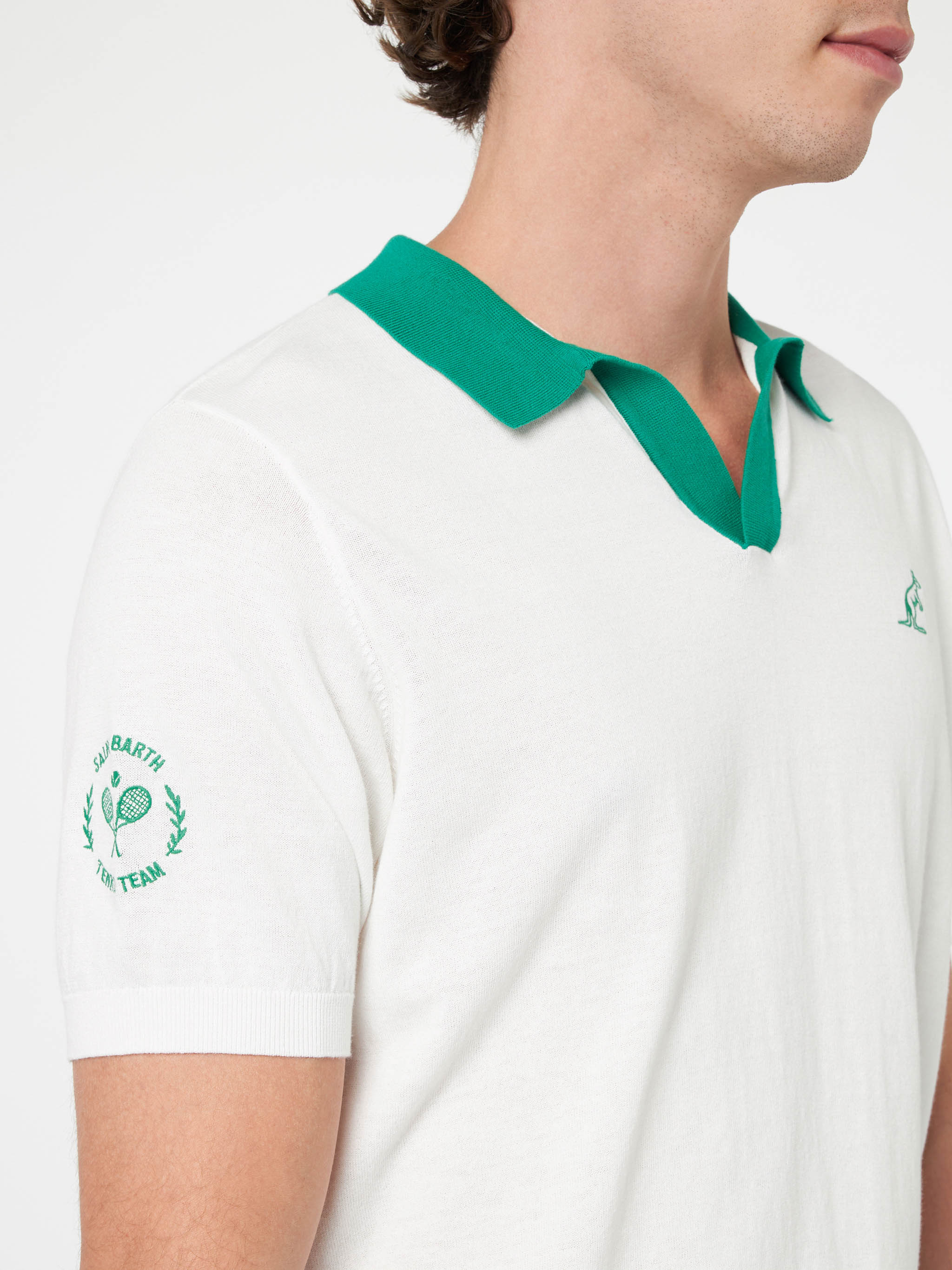 Polo da uomo in maglia color panna Newcomb | AUSTRALIAN BRAND SPECIAL