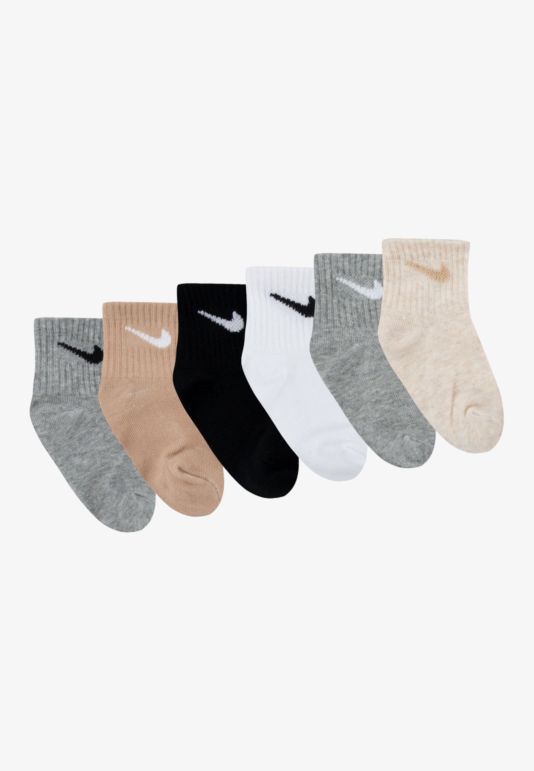 Nike Sportswear INFANT ANKLE UNISEX 6-PACK - Sokken - donkergrijs gemêleerd/zwart