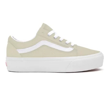Suede Marshmallow Old Skool Platform Personalizzate