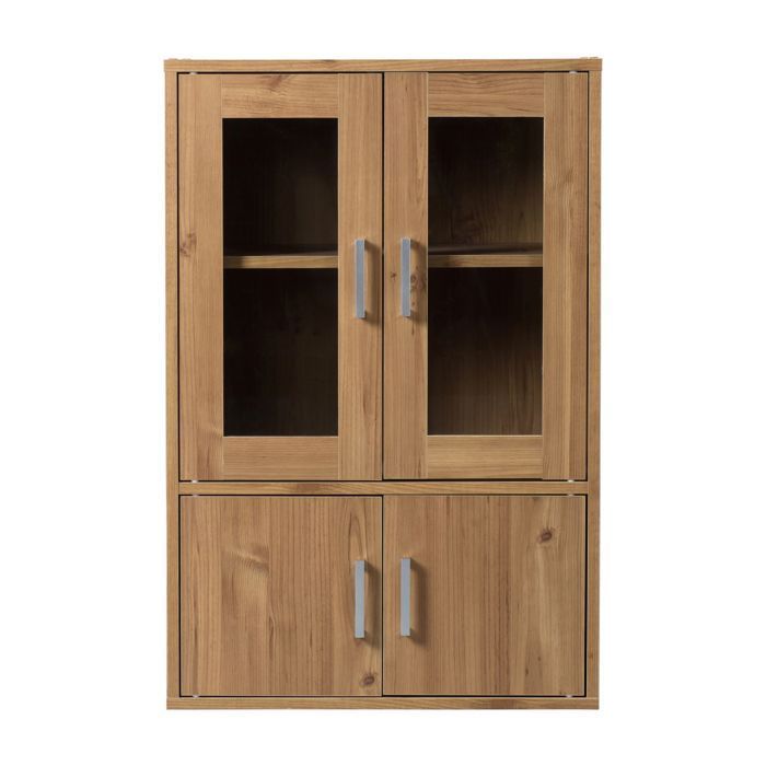 Iris Ohyama, Muebles, Librería, Aparador, Buffet -GKN-9060- Marrón claro, 60 x 38,8 x 90 cm